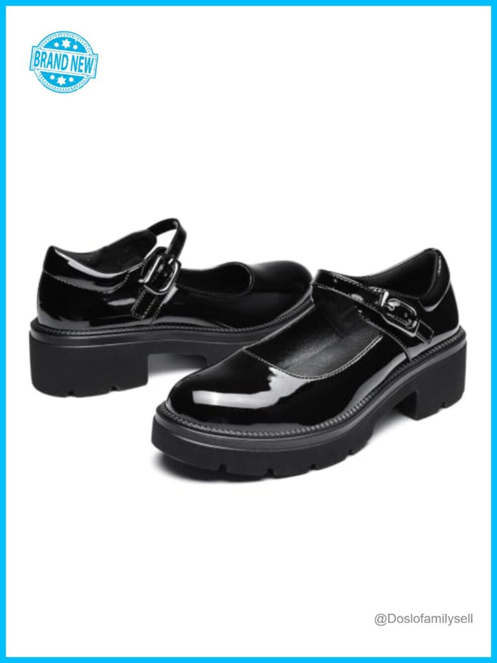 Platform Mary Jane Pumps Chunky Block Heel Dress Shoes
